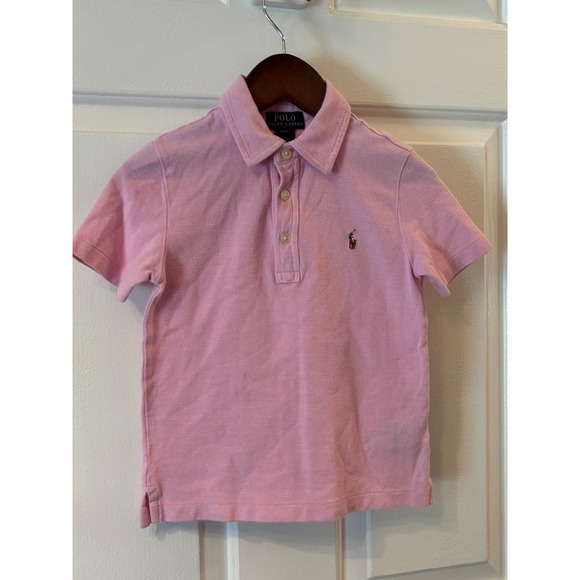 Polo Ralph Lauren Other - Polo Ralph Lauren Kids Pink Short Sleeve Pique Polo Shirt Size 4/4T Pony Logo